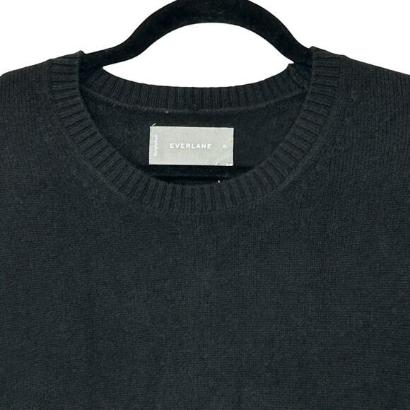 Everlane The Premium Merino Crew Neck Sweater Wool Black Men's XL NWT - Picture 6 of 11